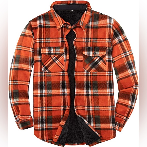 New Mens Sherpa Fleece Lined Winter Jacket Multiple Sizes